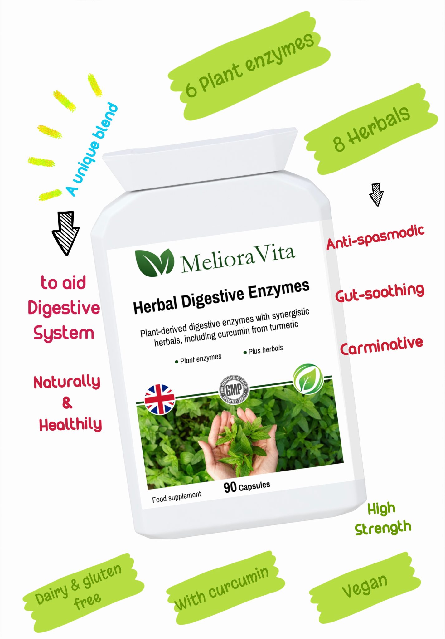 Herbal Digestive Enzymes MelioraVita Health & Wellness